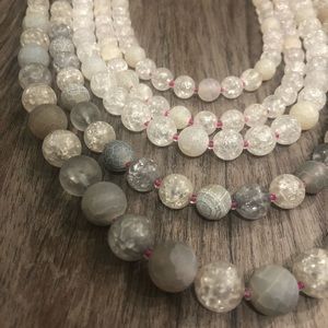 Anthropologie stone bead necklace.
